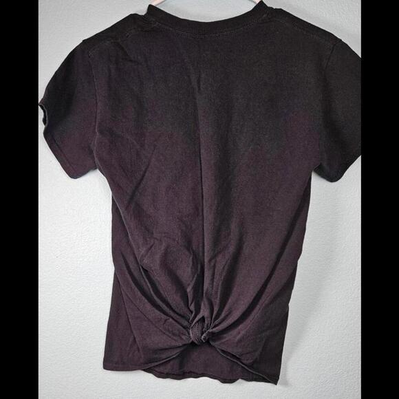 Disney Mickey Mouse Graphic Tee - Black Checkered Design Size Small - Picture 3 of 6